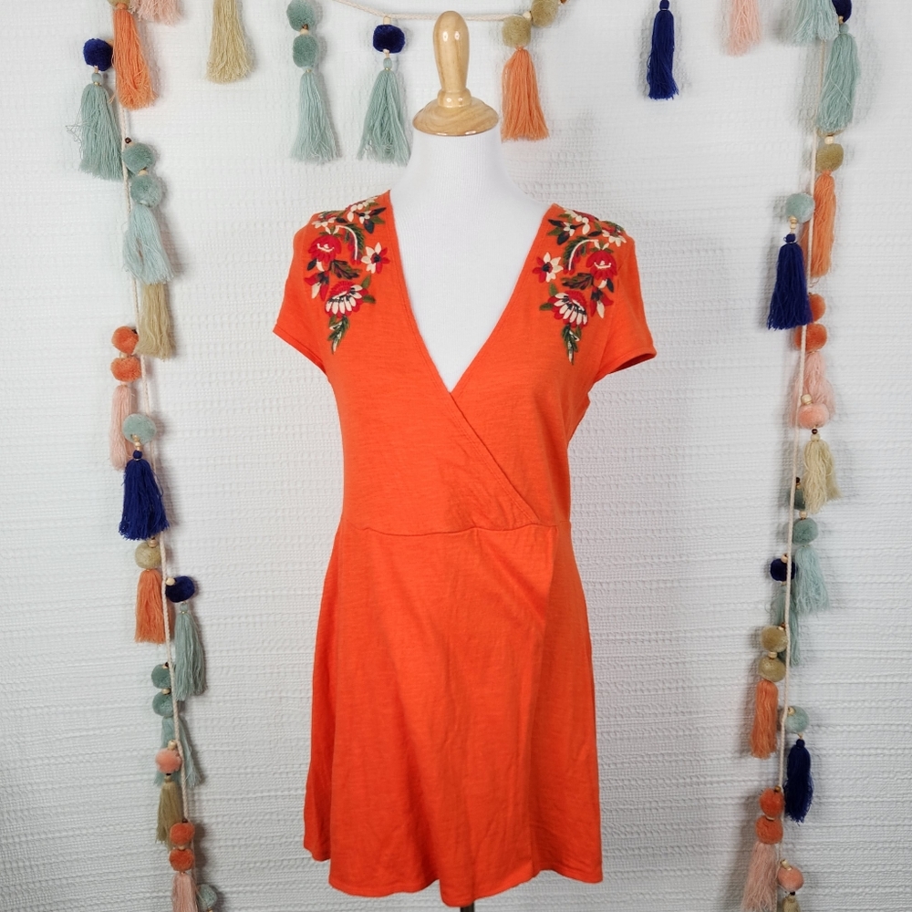 Zara Floral Embroidered Dress